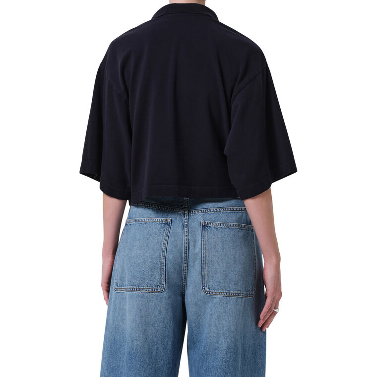 Lowen Oversize Cotton Polo Shirt image number null