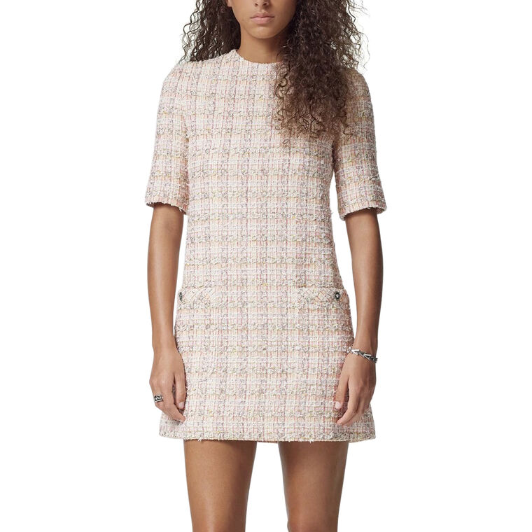Tweed A-Line Mini Dress image number null
