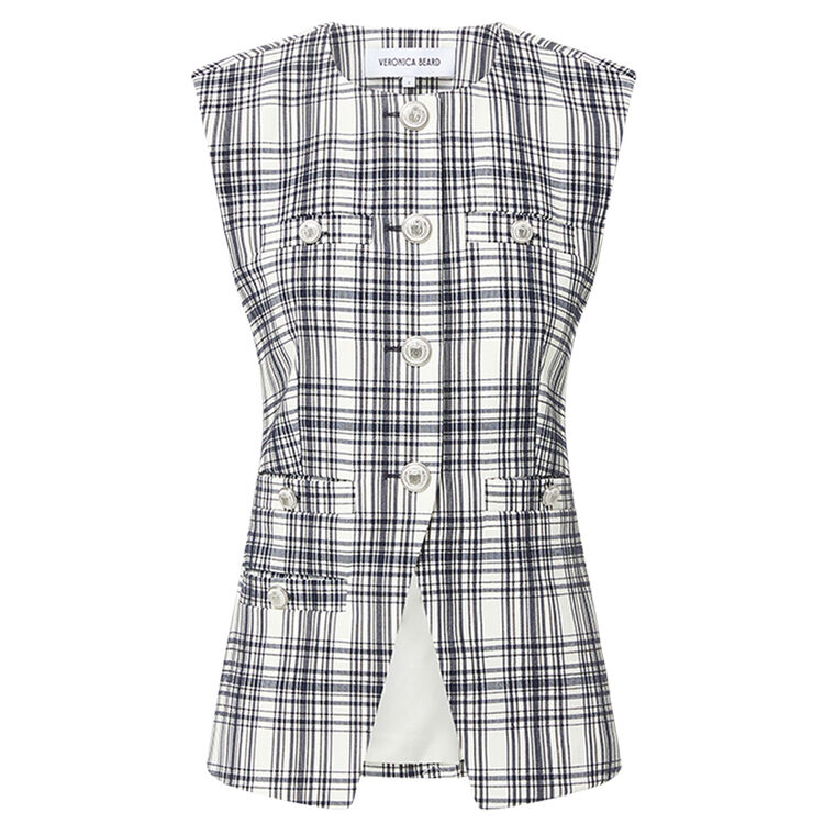 Tamara Plaid Vest image number null
