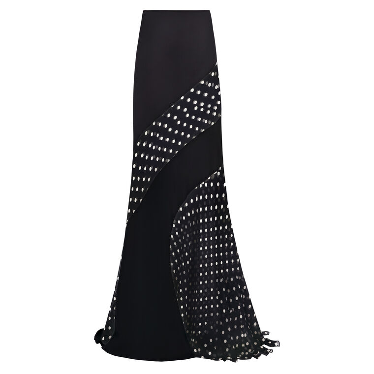 Long Polka Dot Skirt image number null