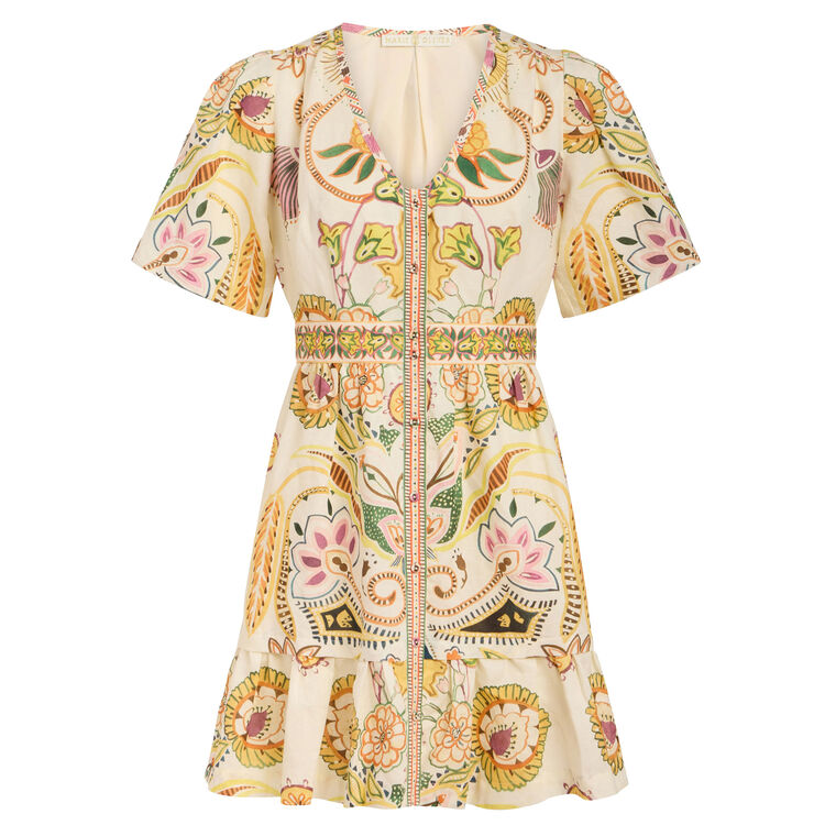 Gwyneth Puff-Sleeve Mini Dress image number null