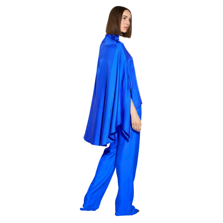 Silky Twill Oversize Cape Tee image number null