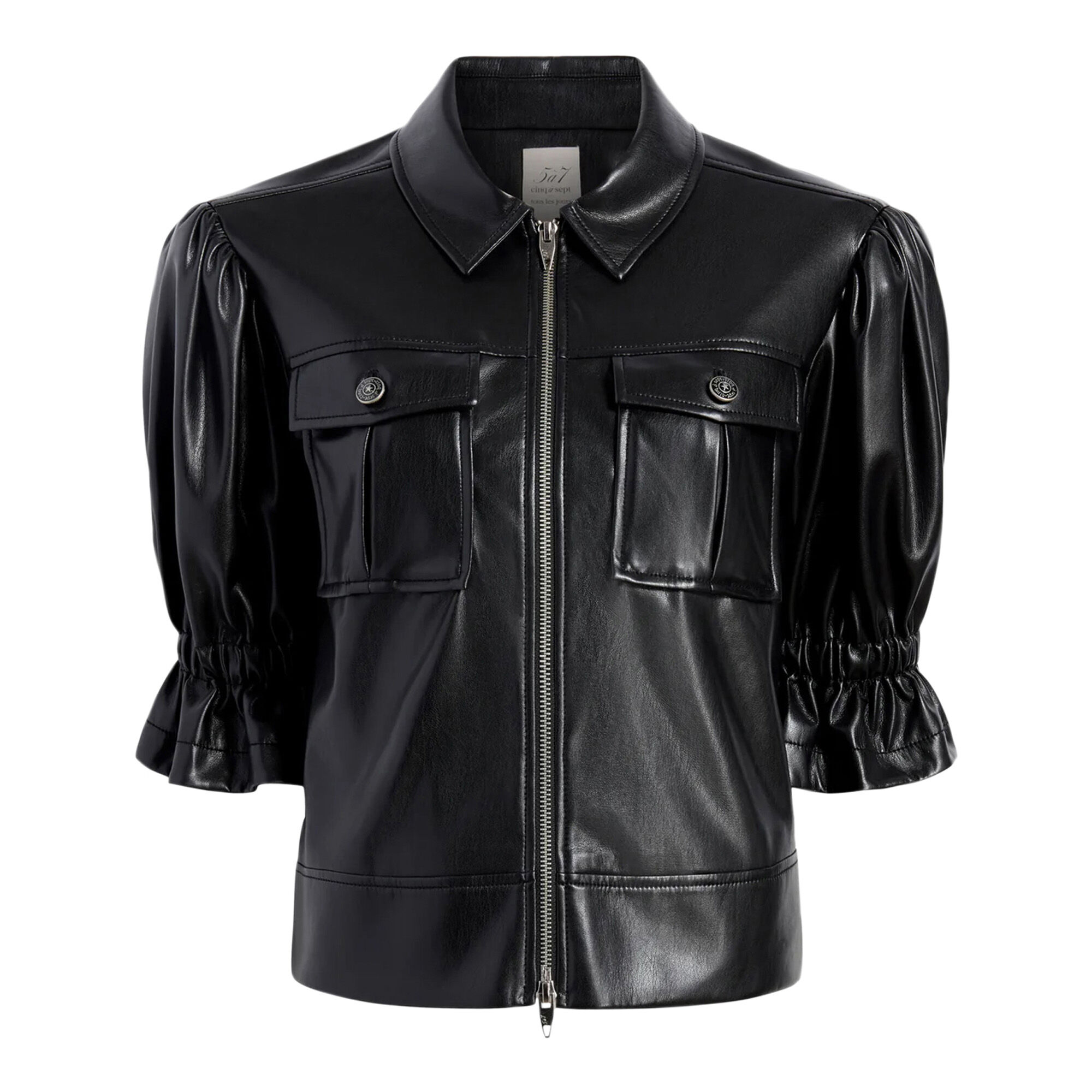 Little suzie Vegan Leather Belted Jacket - メルカリ
