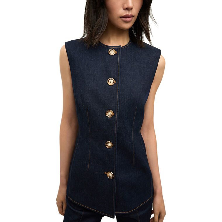 Jessup Denim Vest image number null