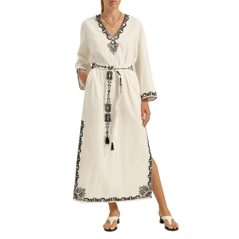 Celeus Dori Embroidery Caftan image number null