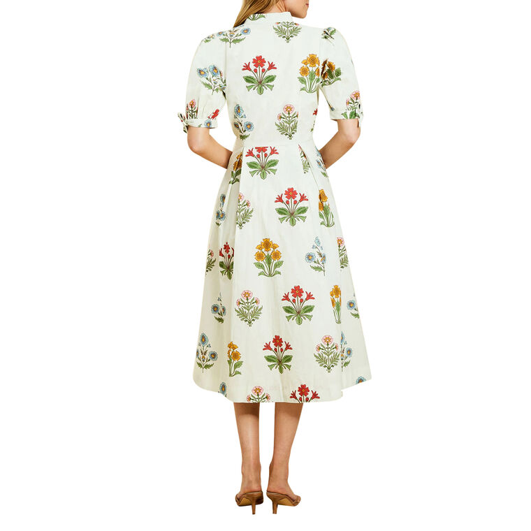 Brooklyn Short Sleeve Box Pleat Midi Dress image number null