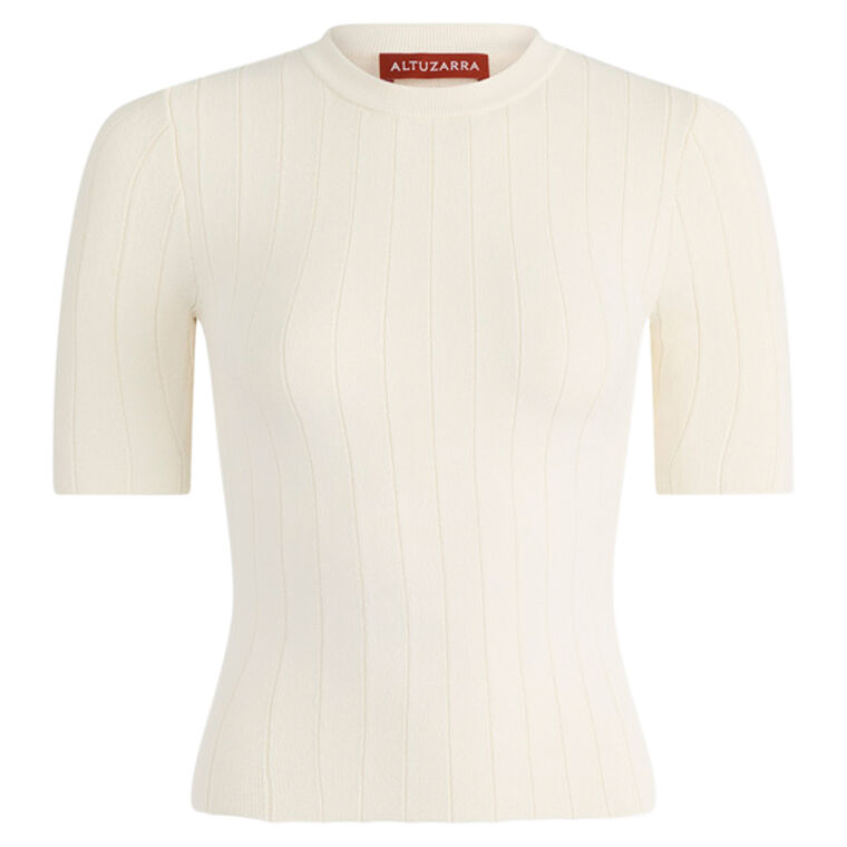 Sparky Short Sleeve Knit Top image number null