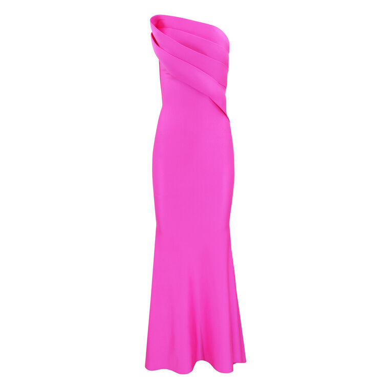 Strapless Stretch Jersey Gown image number null