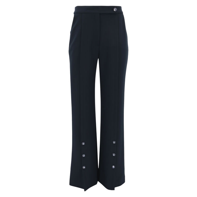 Jewel Button Wide Leg Pant image number null
