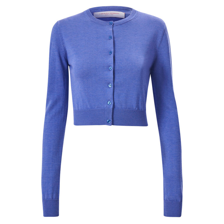 Long Sleeve Cropped Cardigan image number null