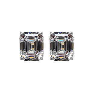 Radiant Rectangle Clip Studs With Vermeil