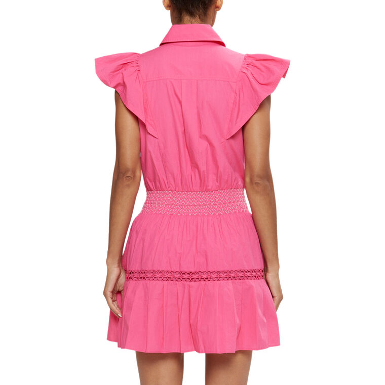 Embroidered Marceline Cotton Poplin Mini Dress image number null
