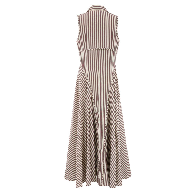 Magdela Striped Shirt Dress image number null