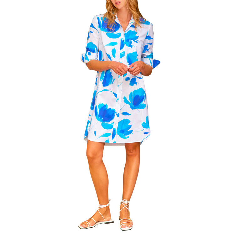 Alex Shirtdress With Tulip Print image number null