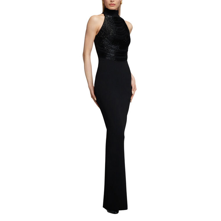 Portia Embellished Halterneck Gown image number null