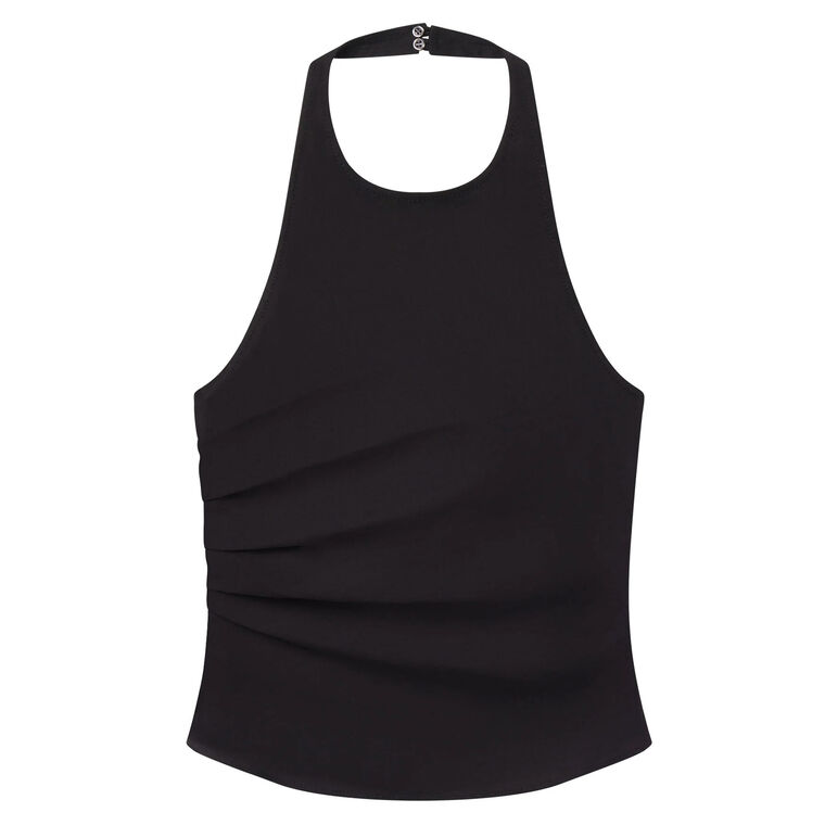 Sylvie Linen Halter Top image number null