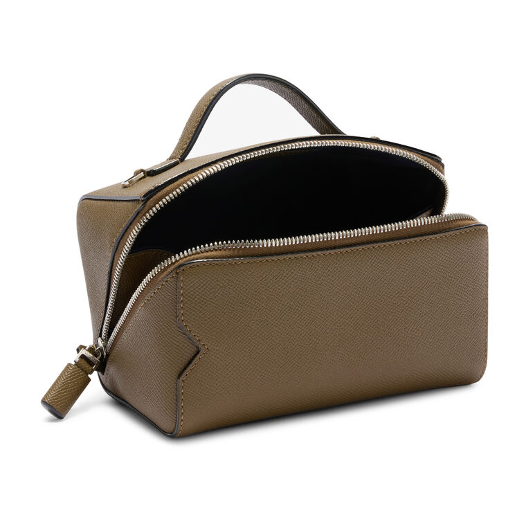 Vline Small Beauty Case In Calf Leather image number null