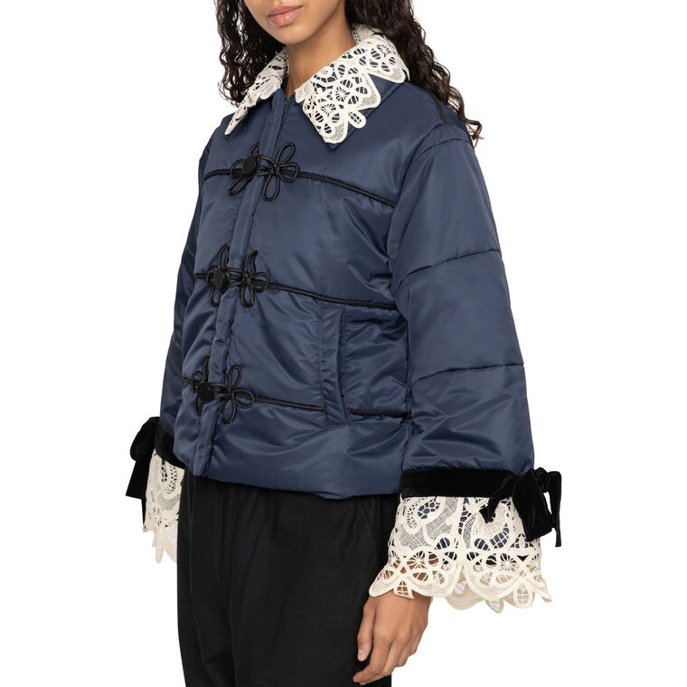 Medina Lace Puffer Jacket image number null
