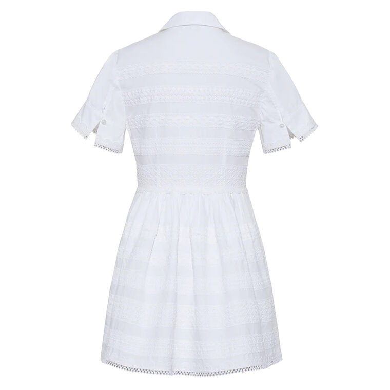 Kai Short Sleeve Button-Down Mini Dress image number null