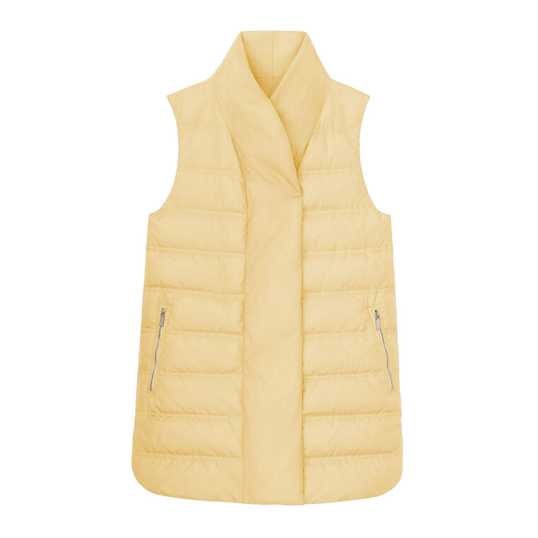 Reversible Shawl Collar Down Vest image number null