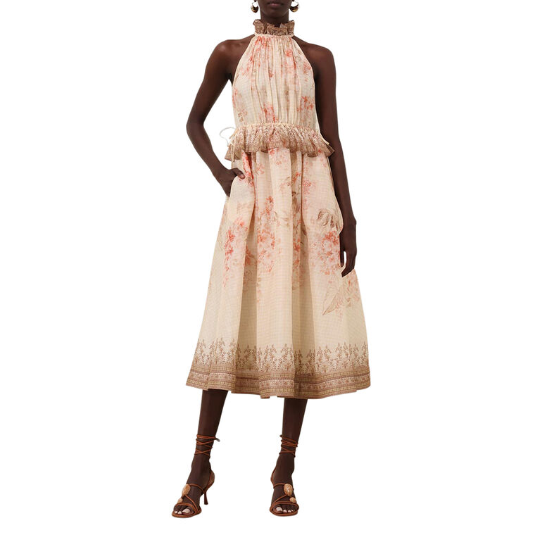 Illuminate Halter Midi Dress image number null