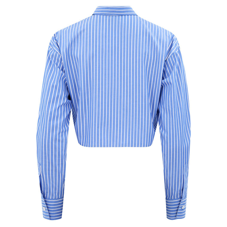 Pixel Stripe Crop Long Sleeve image number null