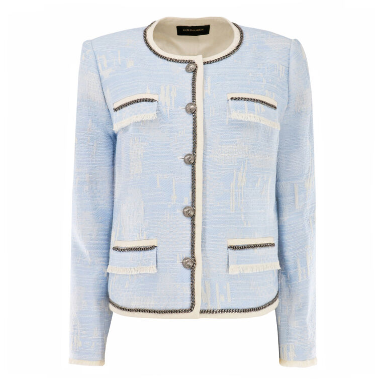 Lark Fringed Chain-Trim Jacket image number null