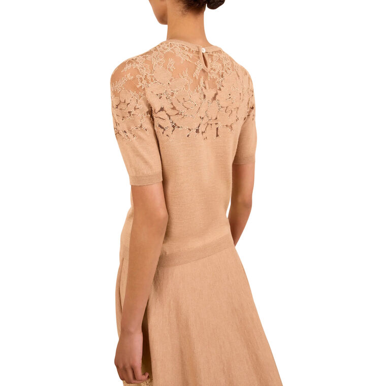 Ella Short Sleeve Lace Top image number null