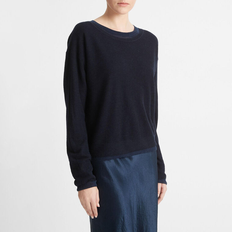Double-Layer Wool-Blend Sweater image number null