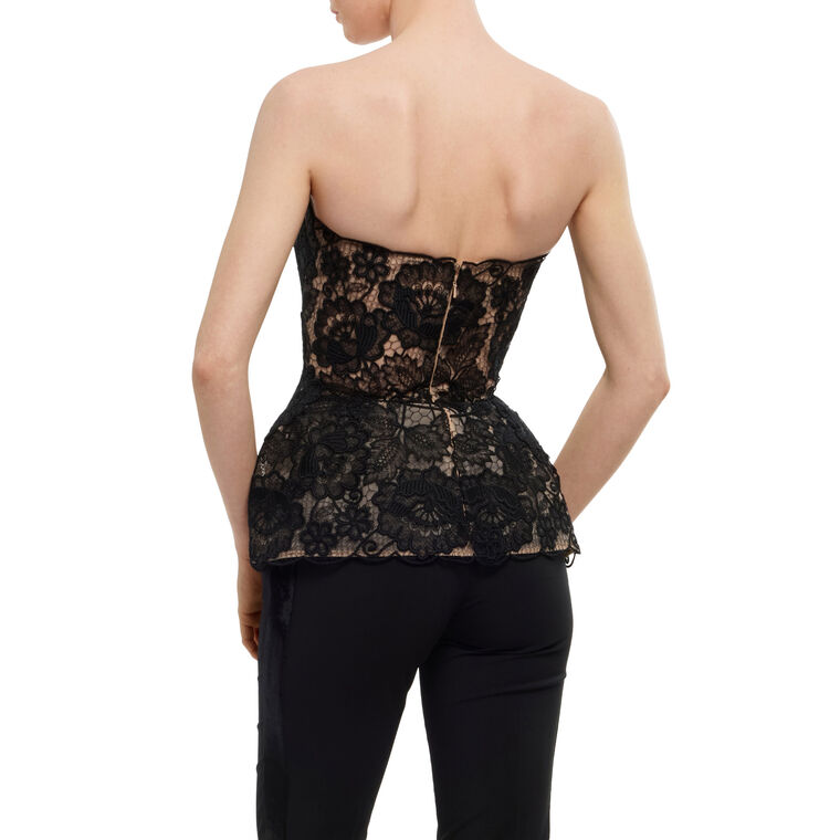 Strapless Guipure Corset image number null