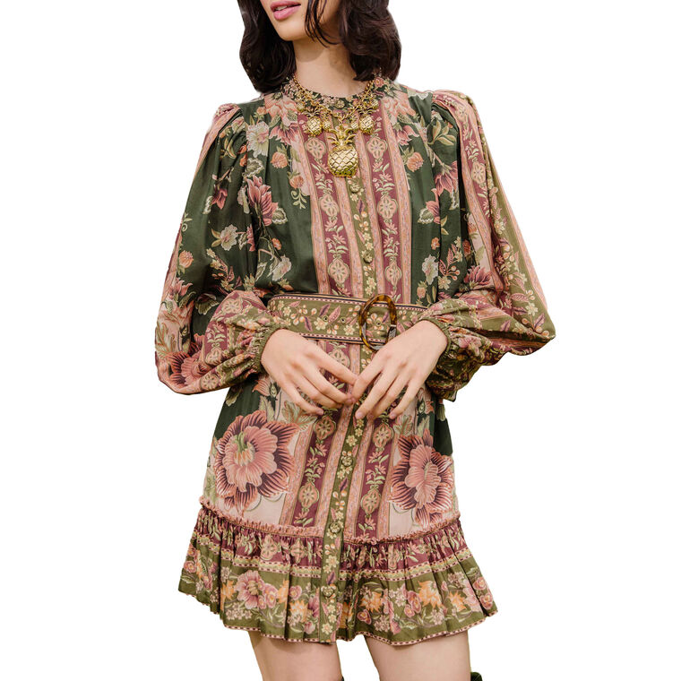 Flowering Garden Tree Mini Dress image number null
