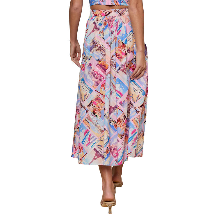 Seina Pleated Midi Skirt image number null