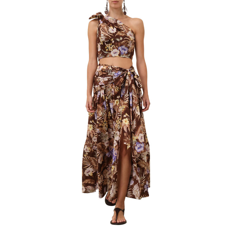 Coco Bow Maxi Skirt image number null