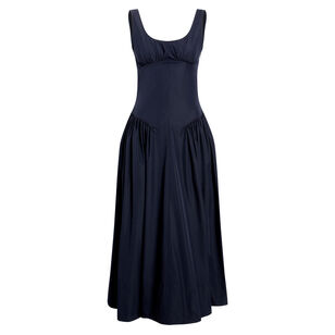 Kendall Sleeveless Midi Dress In Tech Cotton