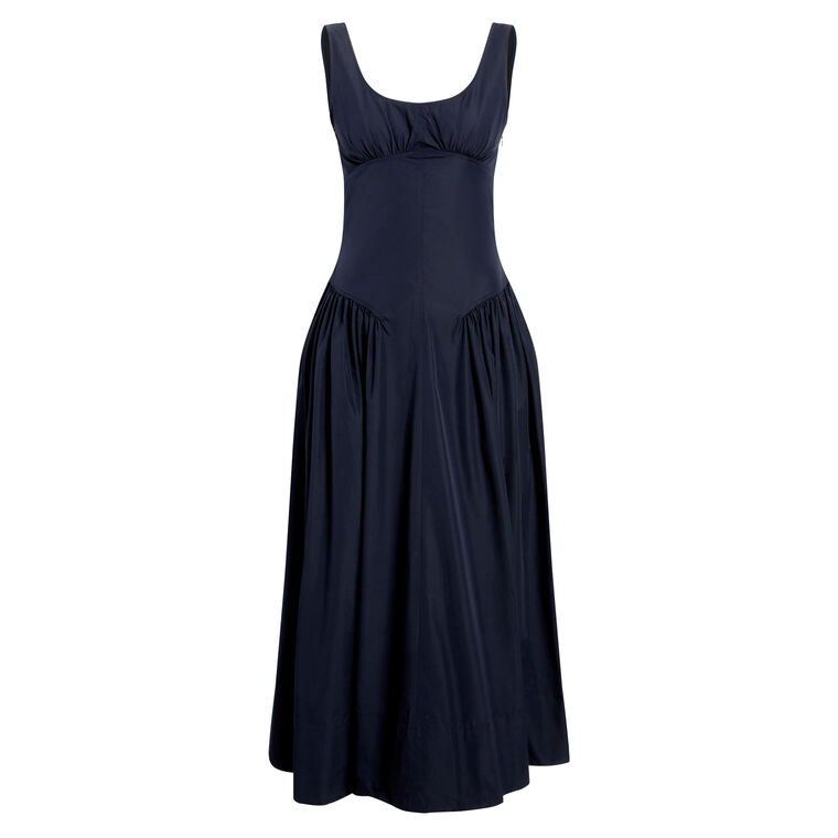 Kendall Sleeveless Midi Dress In Tech Cotton image number null