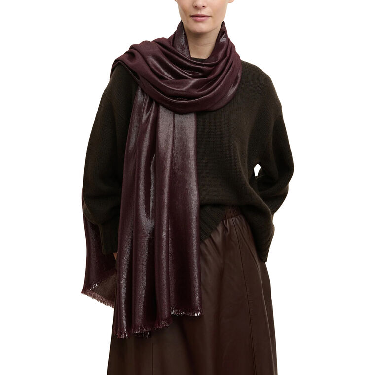 The Mercury Metallic Cashmere Scarf image number null