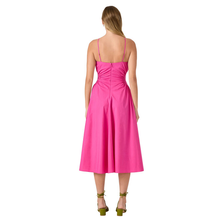 Kata Halterneck Shirred Waist Midi Dress image number null