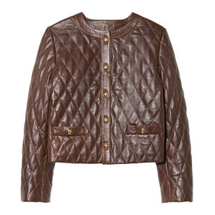 Amy Cropped Leather Jacket