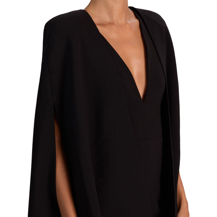 Nova Deep V-Neck Cape Jumpsuit image number null