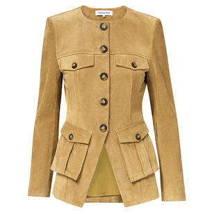 Orrin Cargo Suede Jacket
