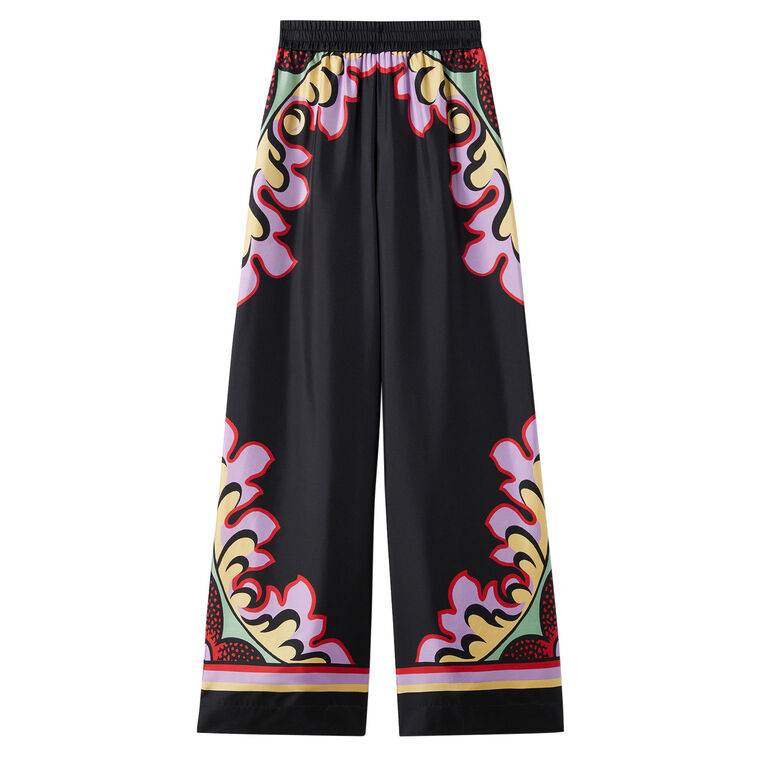 Silk Palazzo Pants image number null