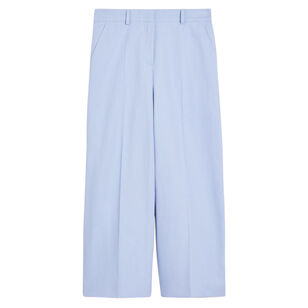 Zircone Cotton And Linen Canvas Cropped Trouser
