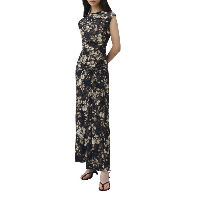 Acacia Sleeveless Draped Jersey Midi Dress image number null