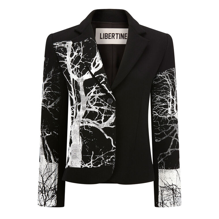 Midnight Forest Long Sleeve Short Blazer image number null