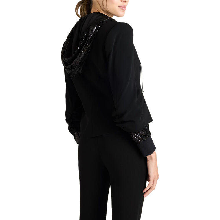 Le Petit Khloe Sequin Hooded Jacket image number null