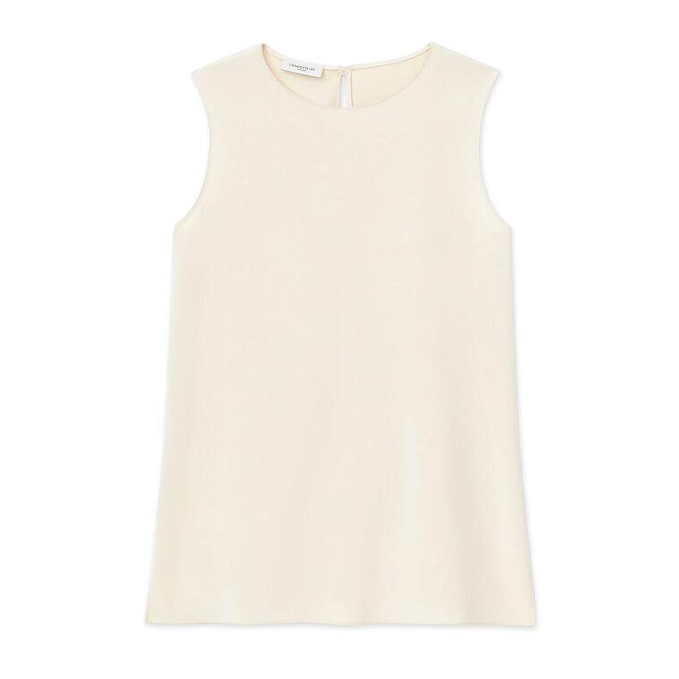 Adela Silk Sleeveless Blouse image number null