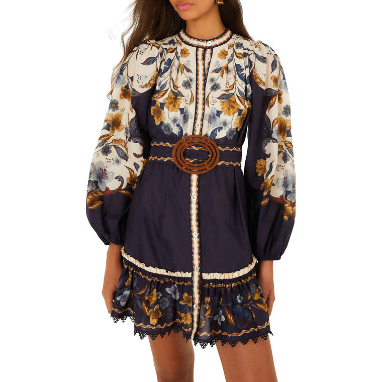 Golden Nature Mini Dress image number null