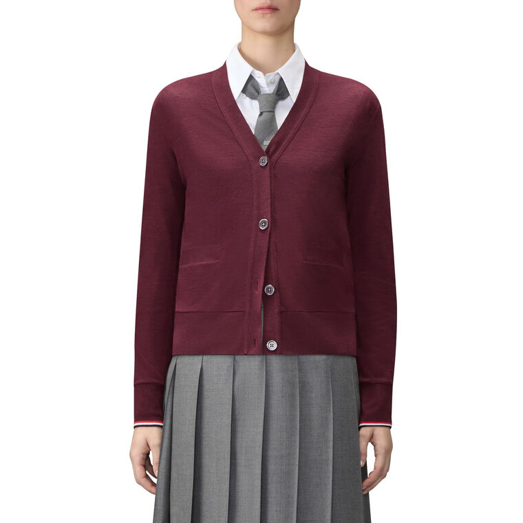 Wool Jersey V-Neck Cardigan image number null