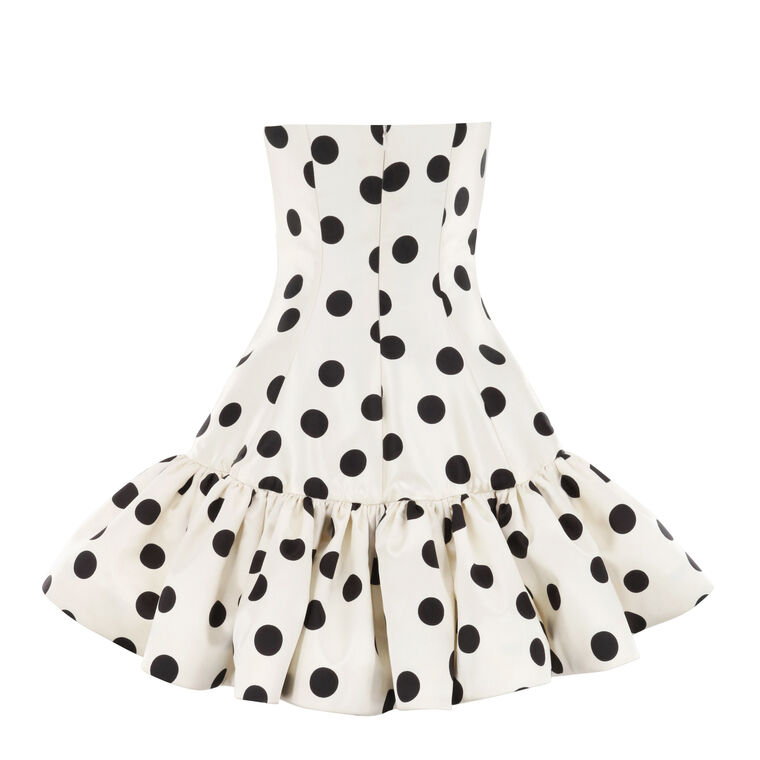 Strapless Mini Volant Dress image number null