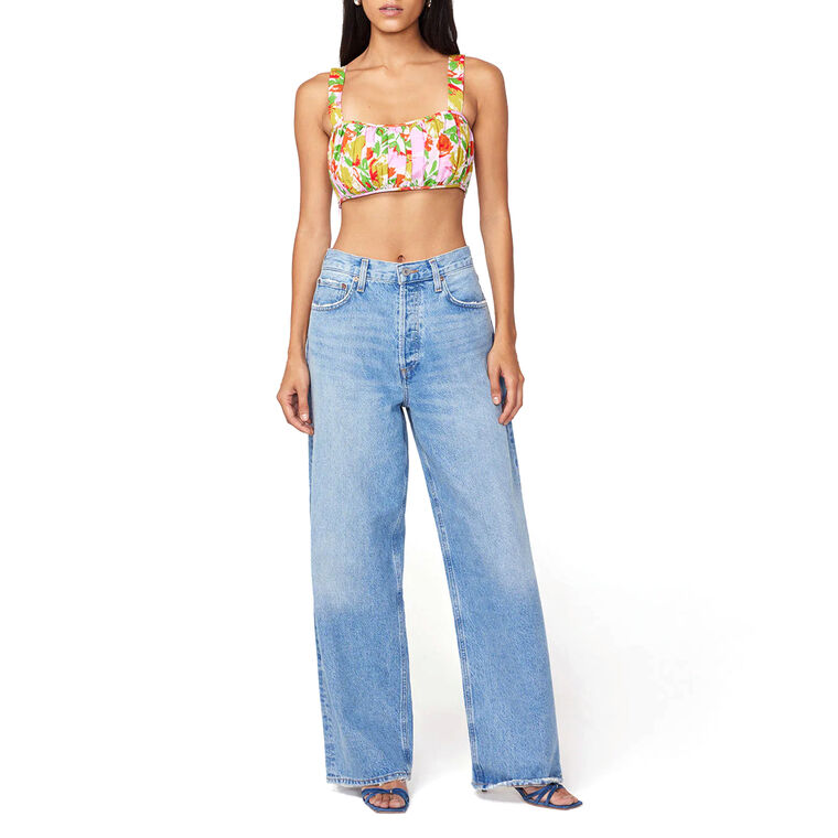 Clarice Pleated Crop Top image number null